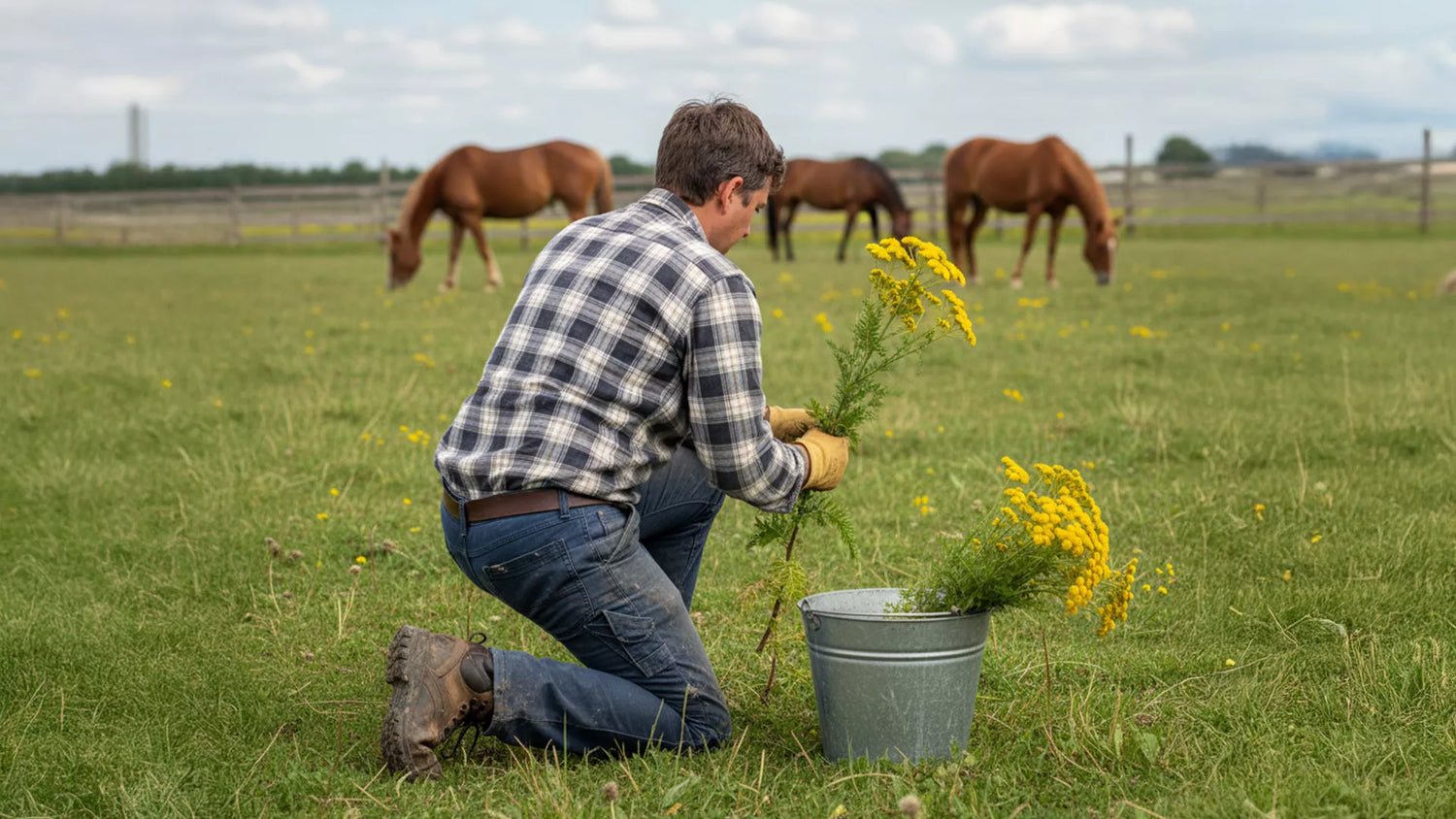 Jakobskreuzkraut auf Pferdeweide bekämpfen: So gehst du vor (Praxis-Guide)