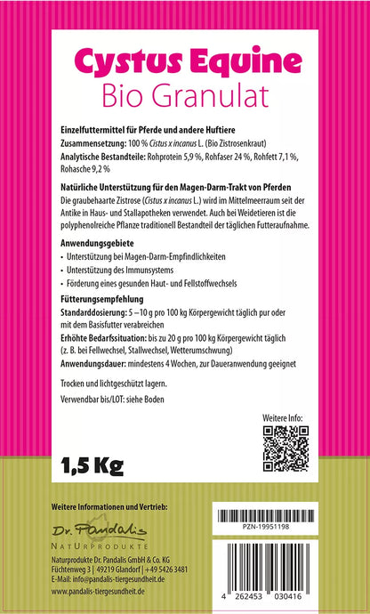 Cystus Equine® - Bio Granulat für Pferde - 100% Cistus incanus