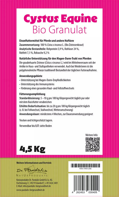 Cystus Equine® - Bio Granulat für Pferde - 100% Cistus incanus