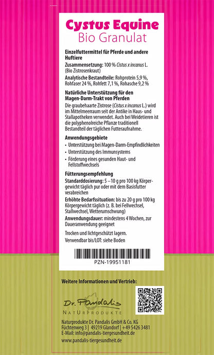 Cystus Equine® - Bio Granulat für Pferde - 100% Cistus incanus
